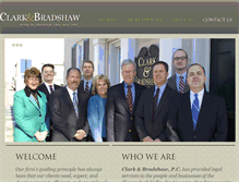 Tablet Screenshot of clark-bradshaw.com